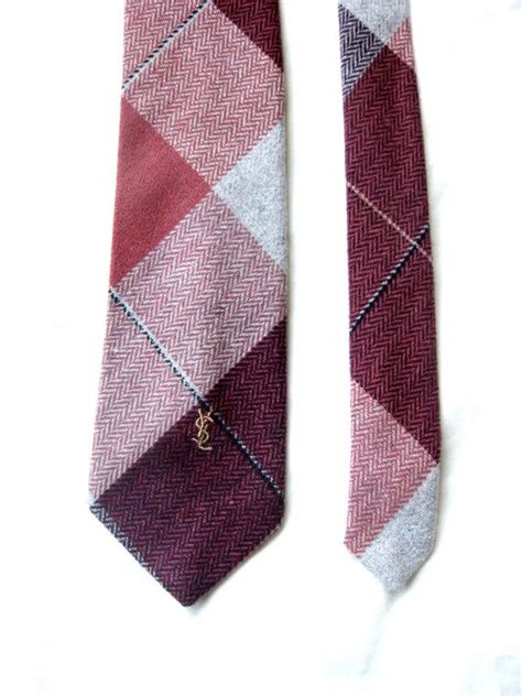 ysl tie vintage|YSL neck tie.